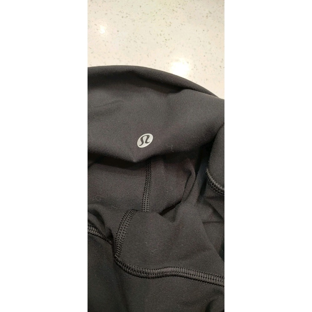Lululemon Wunder Under High Rise Crop Leggings Black Women's Sz 8 Yoga Athletic - Picture 6 of 7